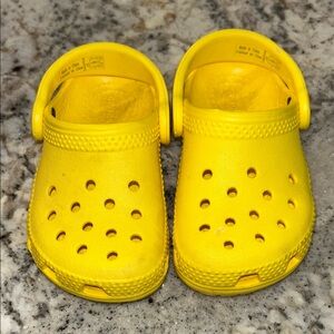 CROCS Kids Sunny Yellow Clogs